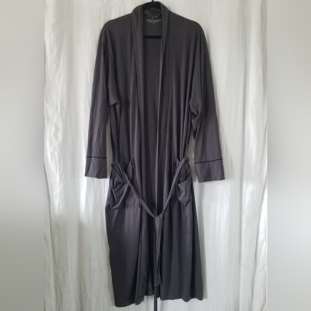 Daniel Buchler | 100% Peruvian Pima Cotton Robe Ink Robe - Picture 3 of 8